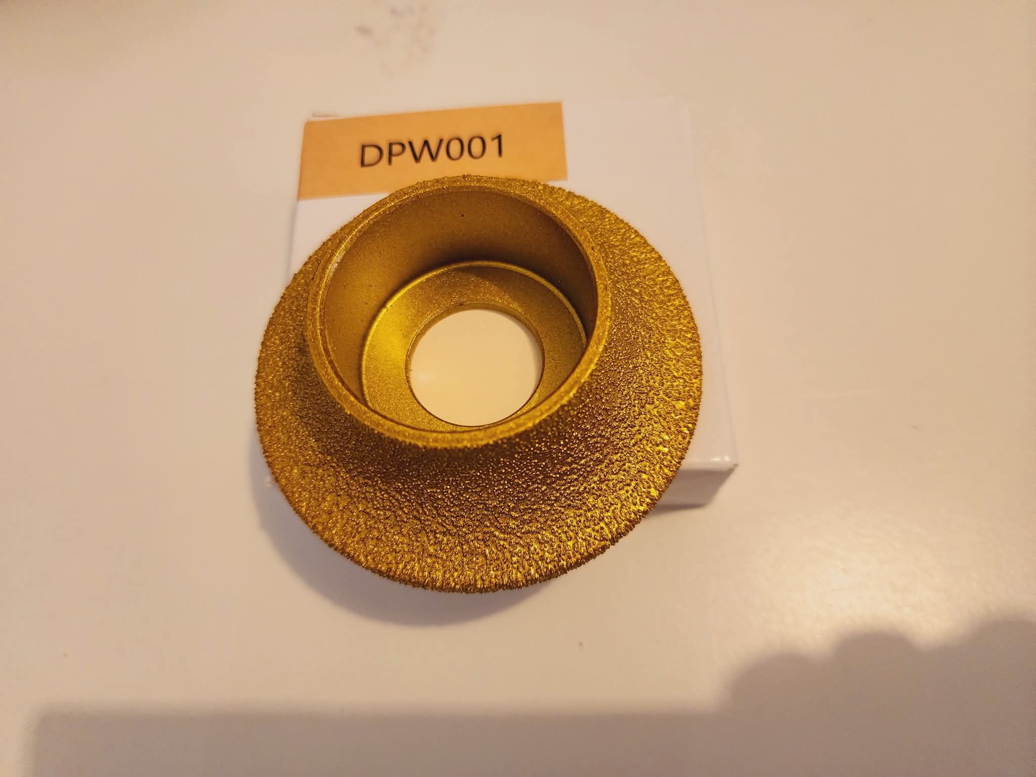 Diamond sanding wheel for marble tiles